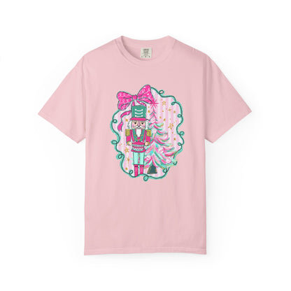 Pink Bow Nutcracker Tee - Comfort Colors