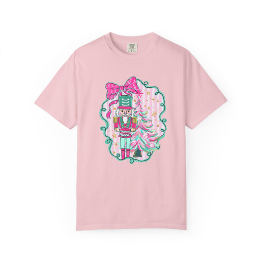 Pink Bow Nutcracker Tee - Comfort Colors