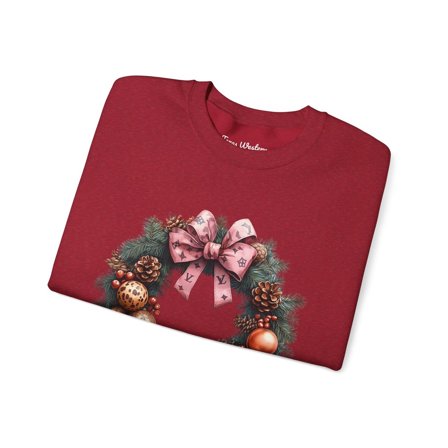 Christmas Wreath Crewneck - Gildan