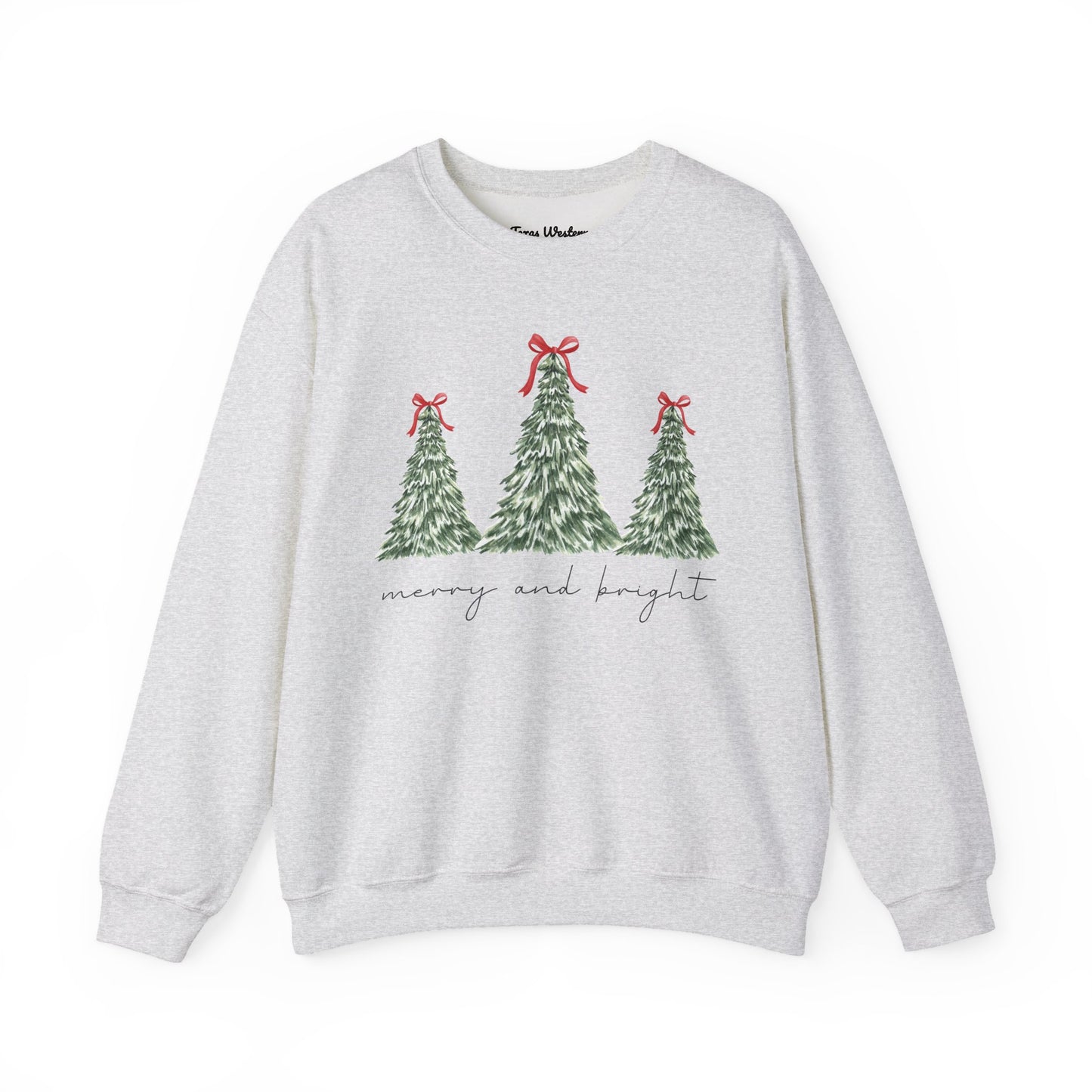 Merry and Bright Crewneck - Gildan