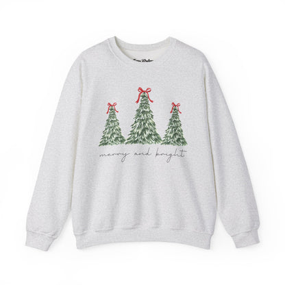 Merry and Bright Crewneck - Gildan