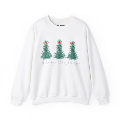 Watercolor Merry Christmas Crewneck - Gildan