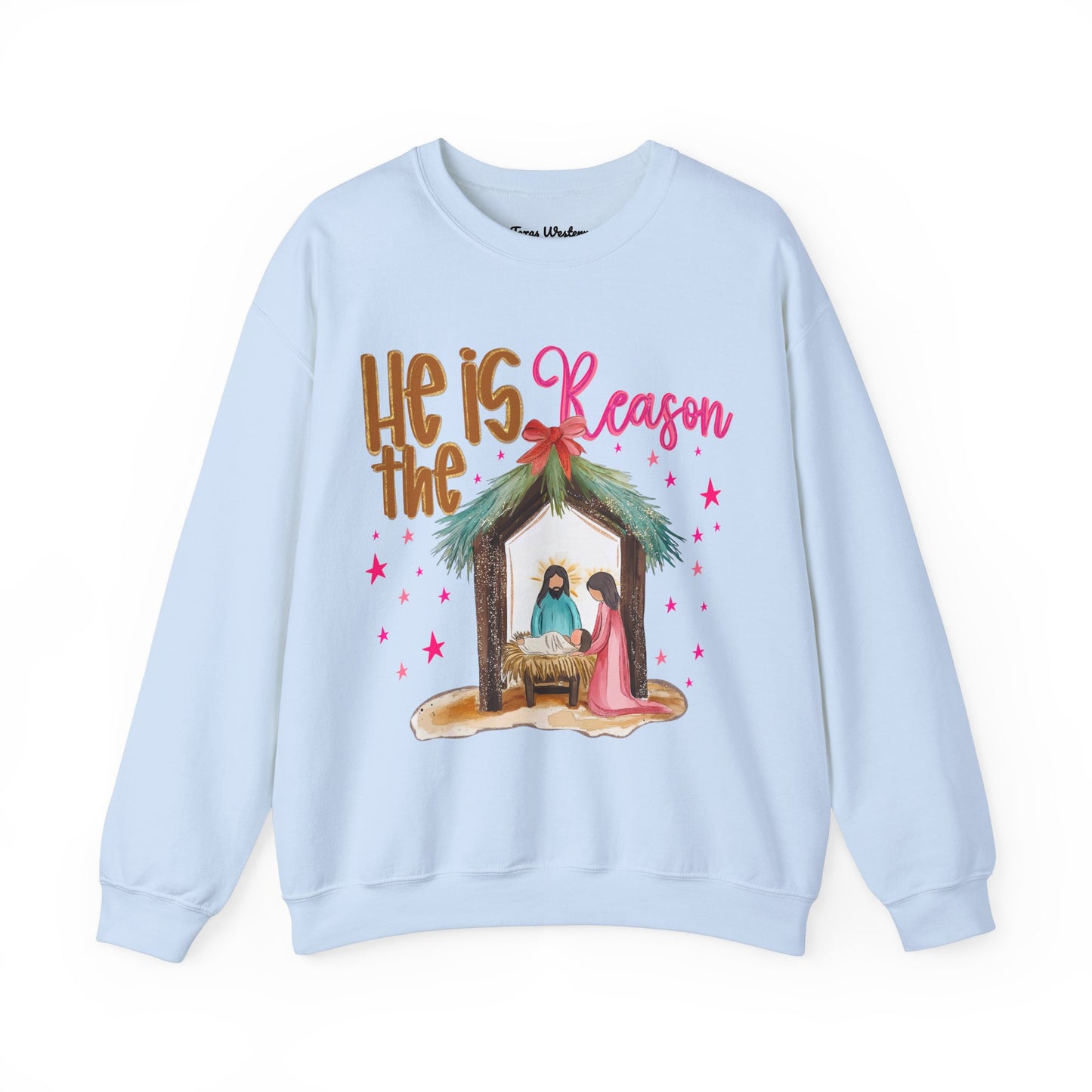 He is The Reason Crewneck - Gildan