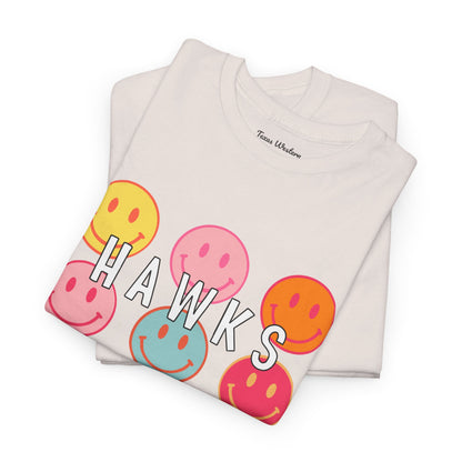 Hawks Smiley Tee  - Gildan