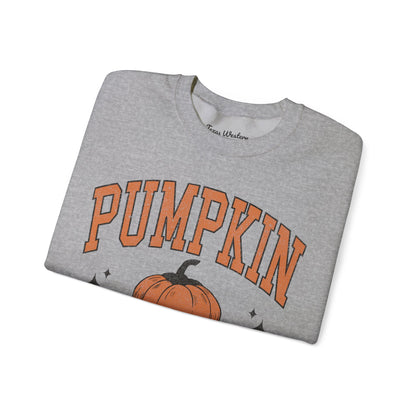 Pumpkin Season Varsity Font Crewneck - Gildan