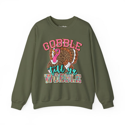 Gobble Till you Wobble Crewneck - Gildan
