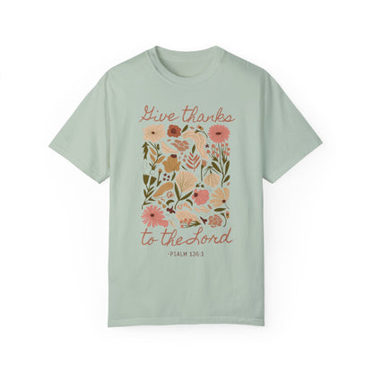 Give Thanks Boho Tee - Comfort Colors
