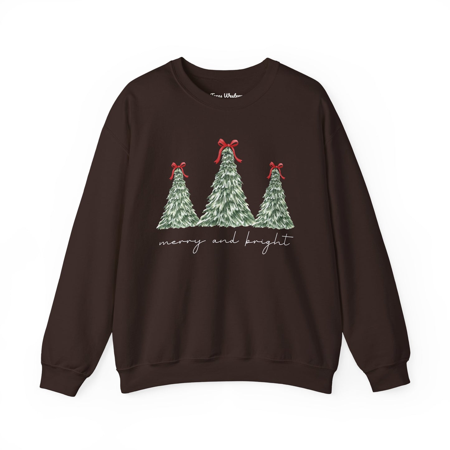 Merry and Bright Crewneck - Gildan