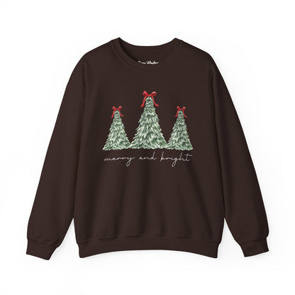Merry and Bright Crewneck - Gildan