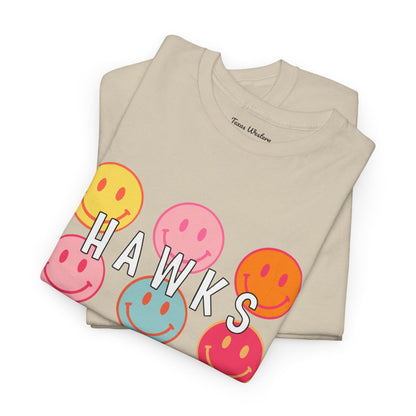 Hawks Smiley Tee  - Gildan