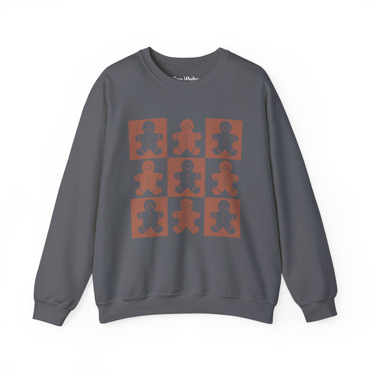 Checkered Gingerbread Crewneck - Gildan