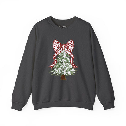 Glitter Christmas Tree Crewneck - Gildan