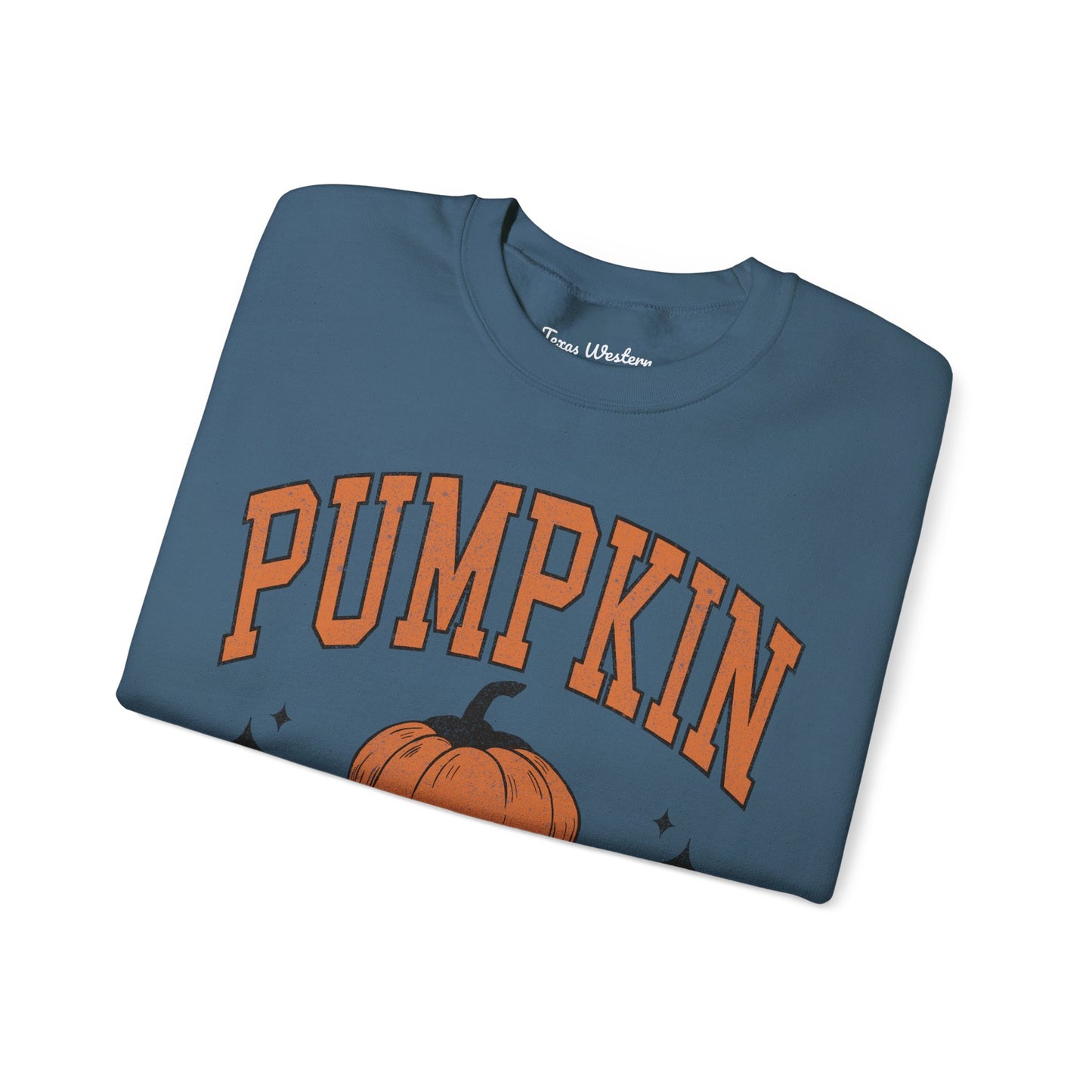 Pumpkin Season Varsity Font Crewneck - Gildan