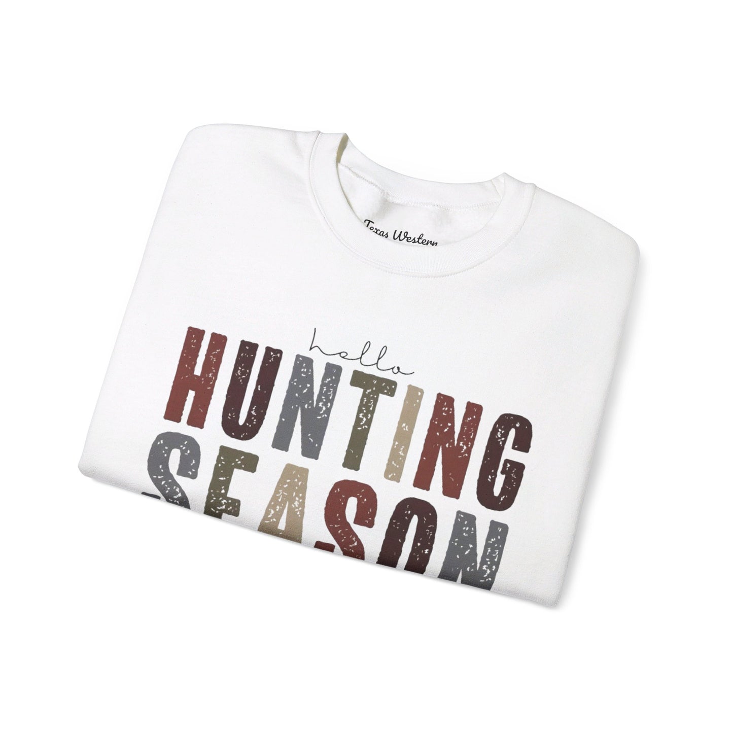 Hello Hunting Season Crewneck - Gildan