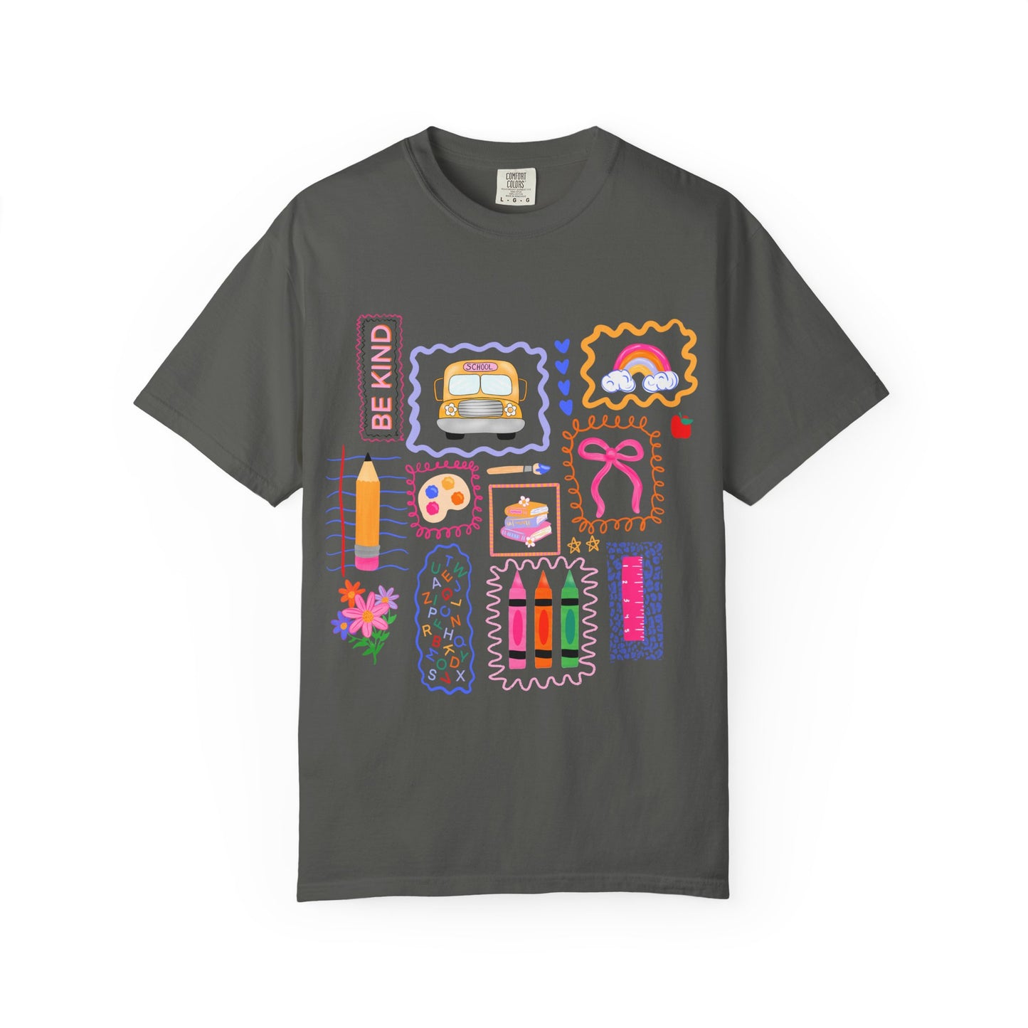 Back to School Collage Tee - Comfort Colors