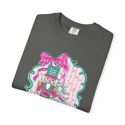 Pink Bow Nutcracker Tee - Comfort Colors