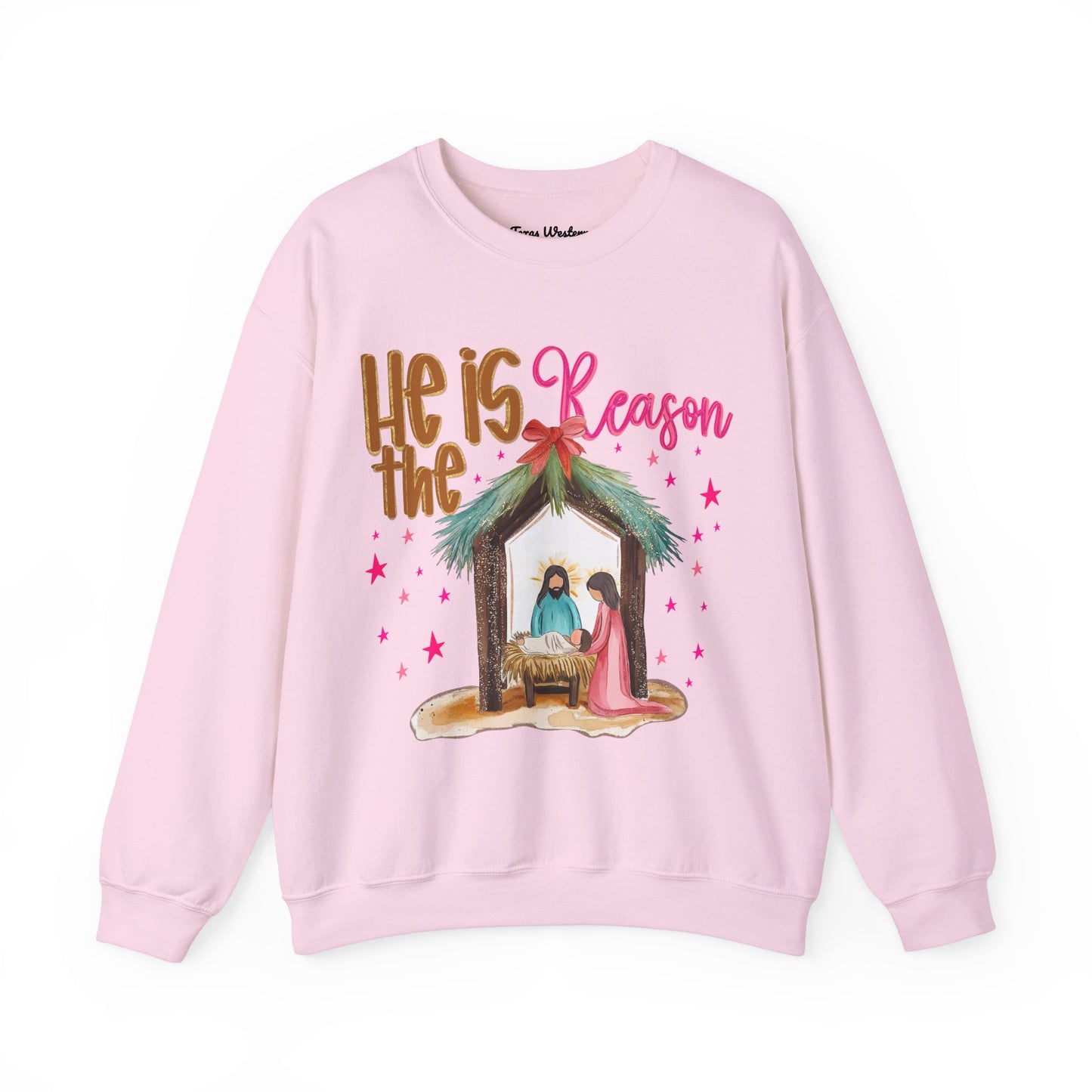 He is The Reason Crewneck - Gildan