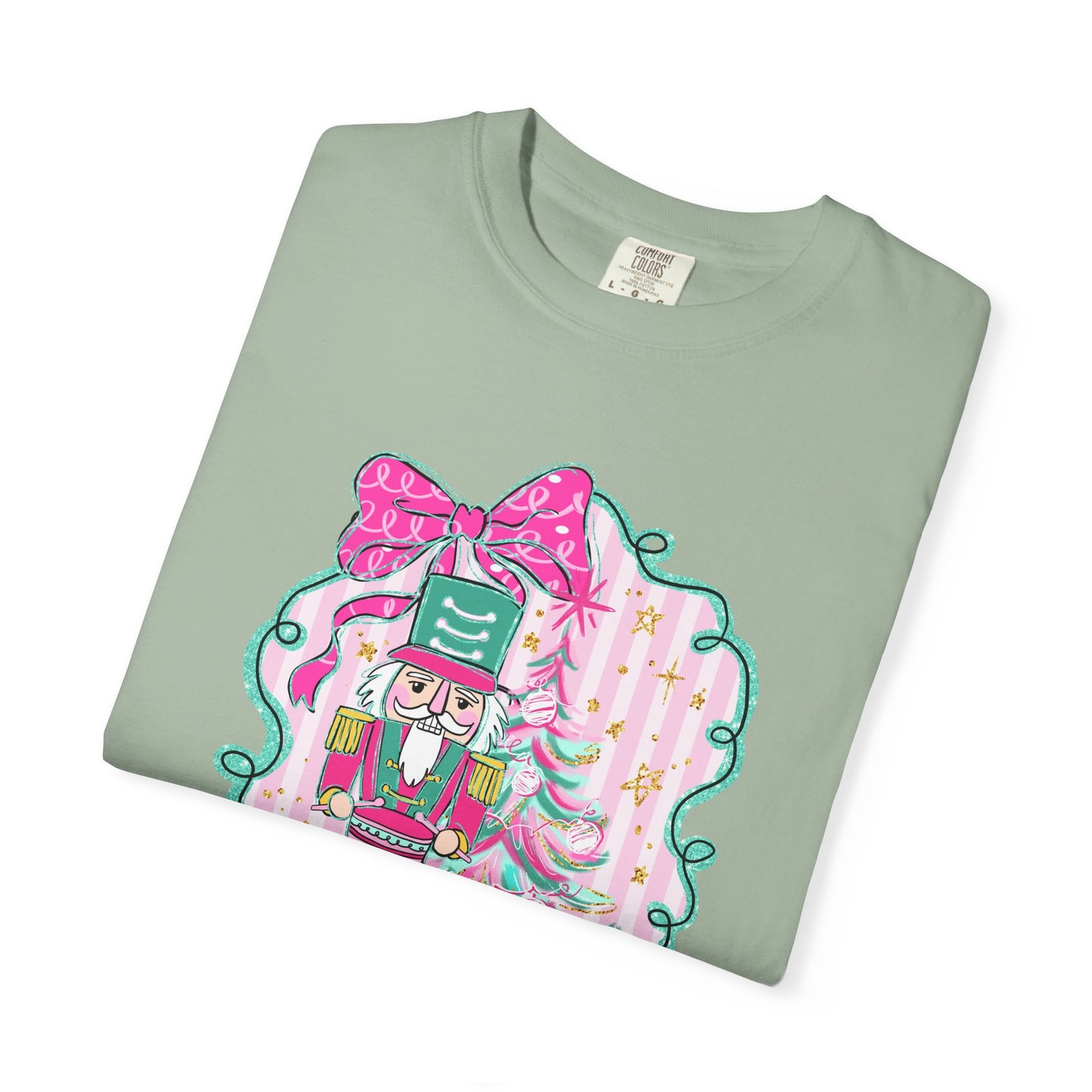 Pink Bow Nutcracker Tee - Comfort Colors
