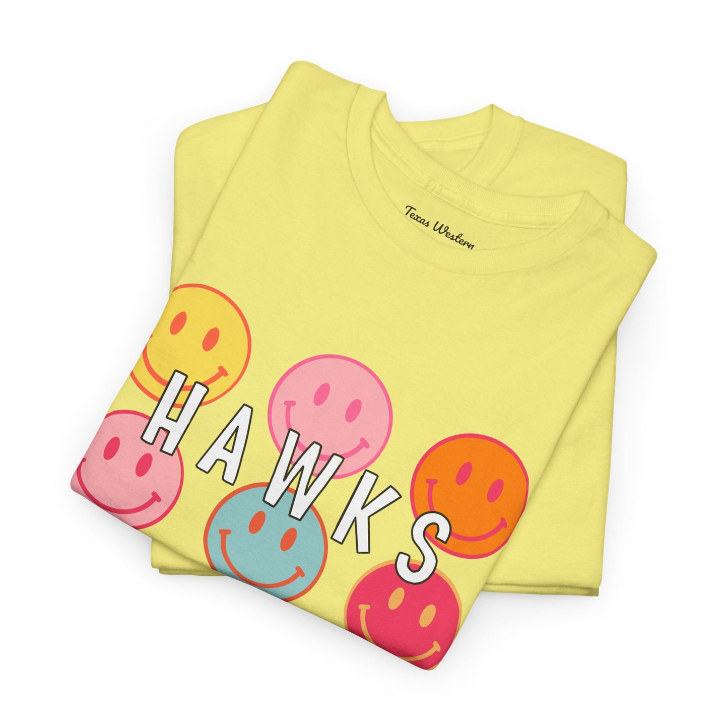 Hawks Smiley Tee  - Gildan