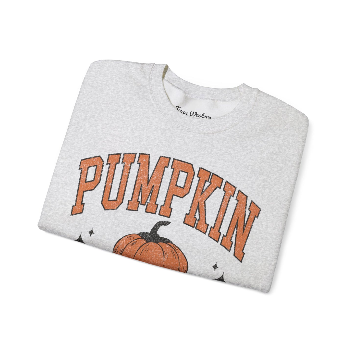 Pumpkin Season Varsity Font Crewneck - Gildan