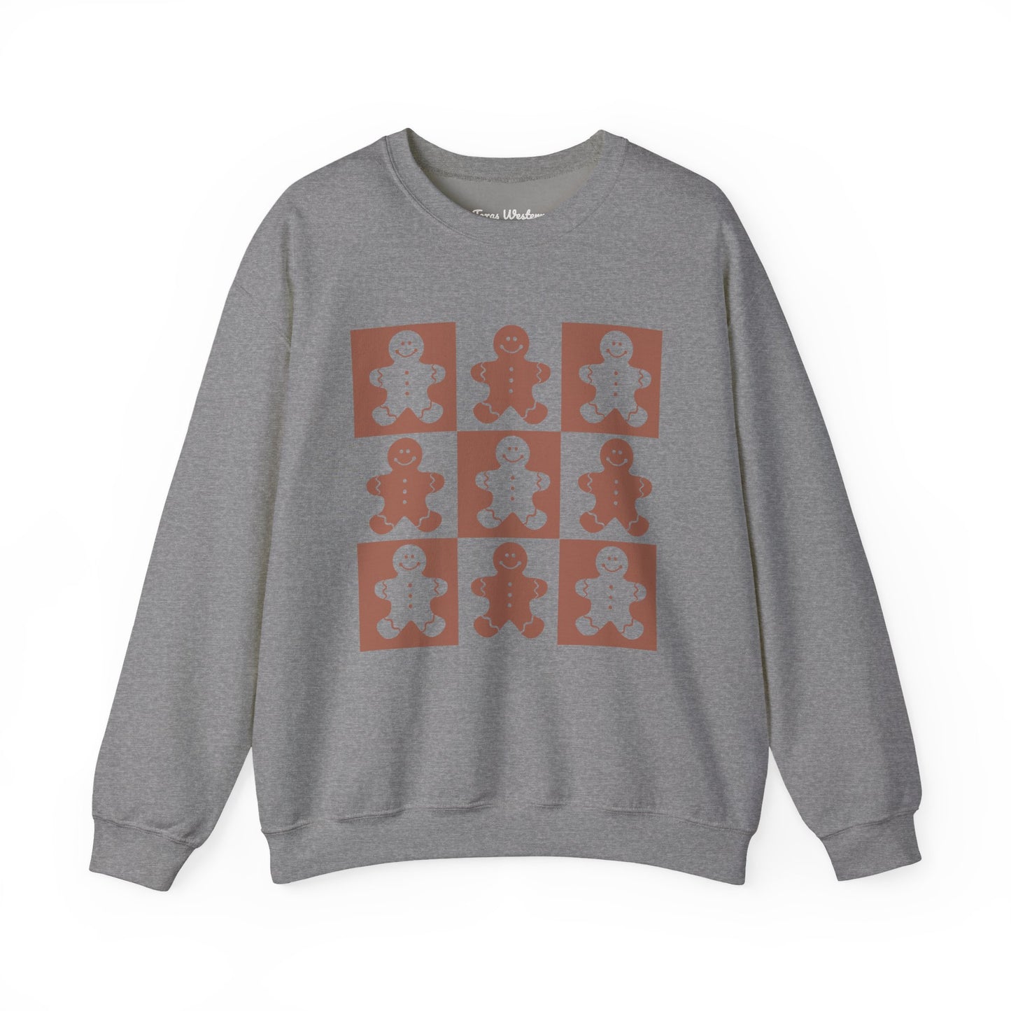 Checkered Gingerbread Crewneck - Gildan