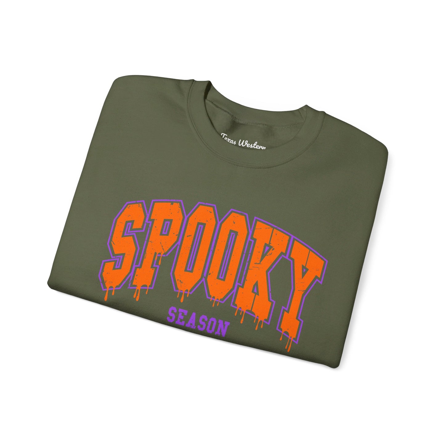 Orange Spooky Season Crewneck - Gildan