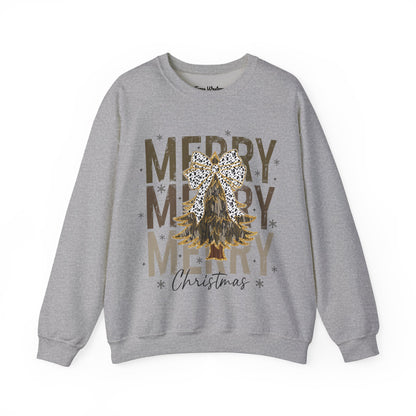 Camo Merry Christmas Crewneck - Gildan
