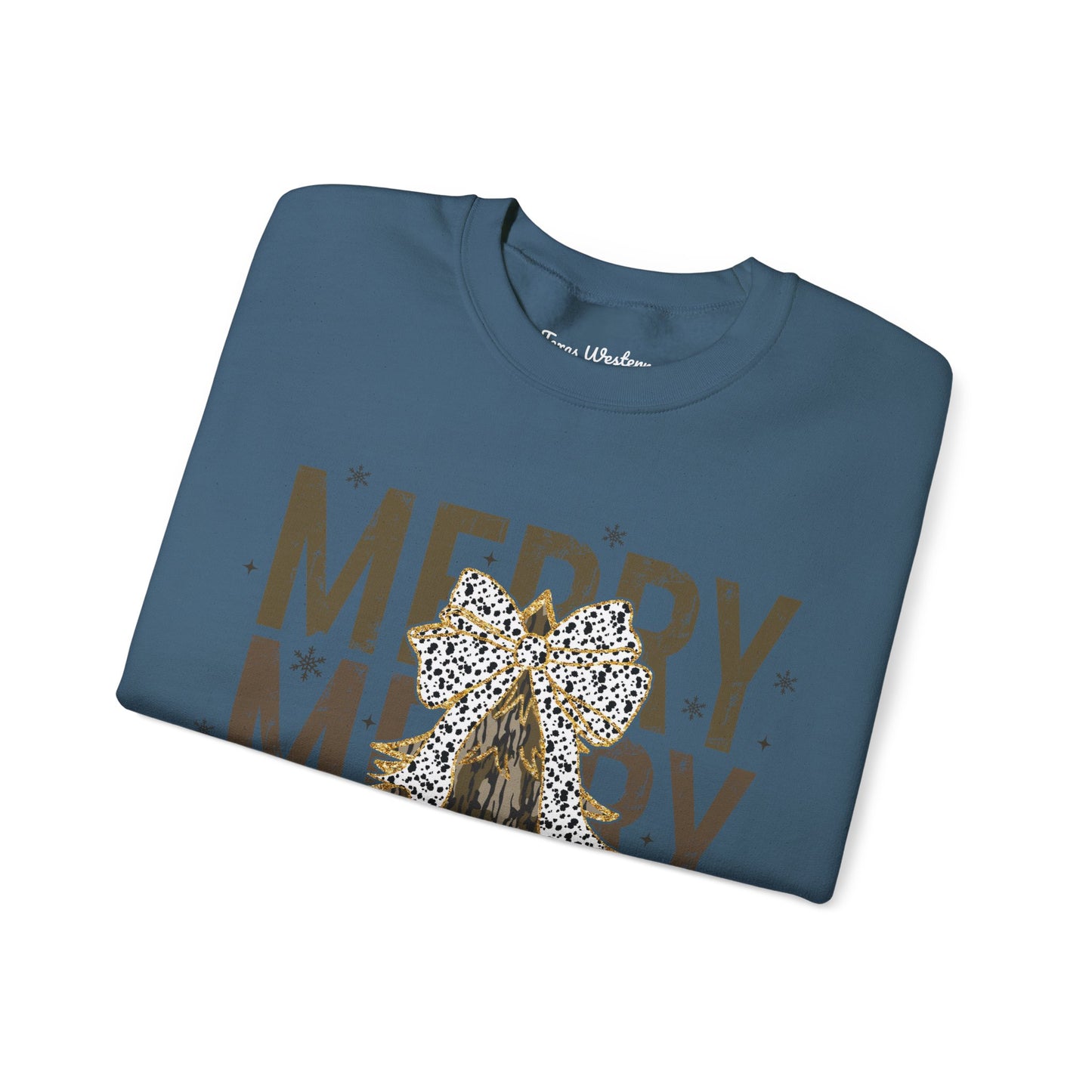 Camo Merry Christmas Crewneck - Gildan