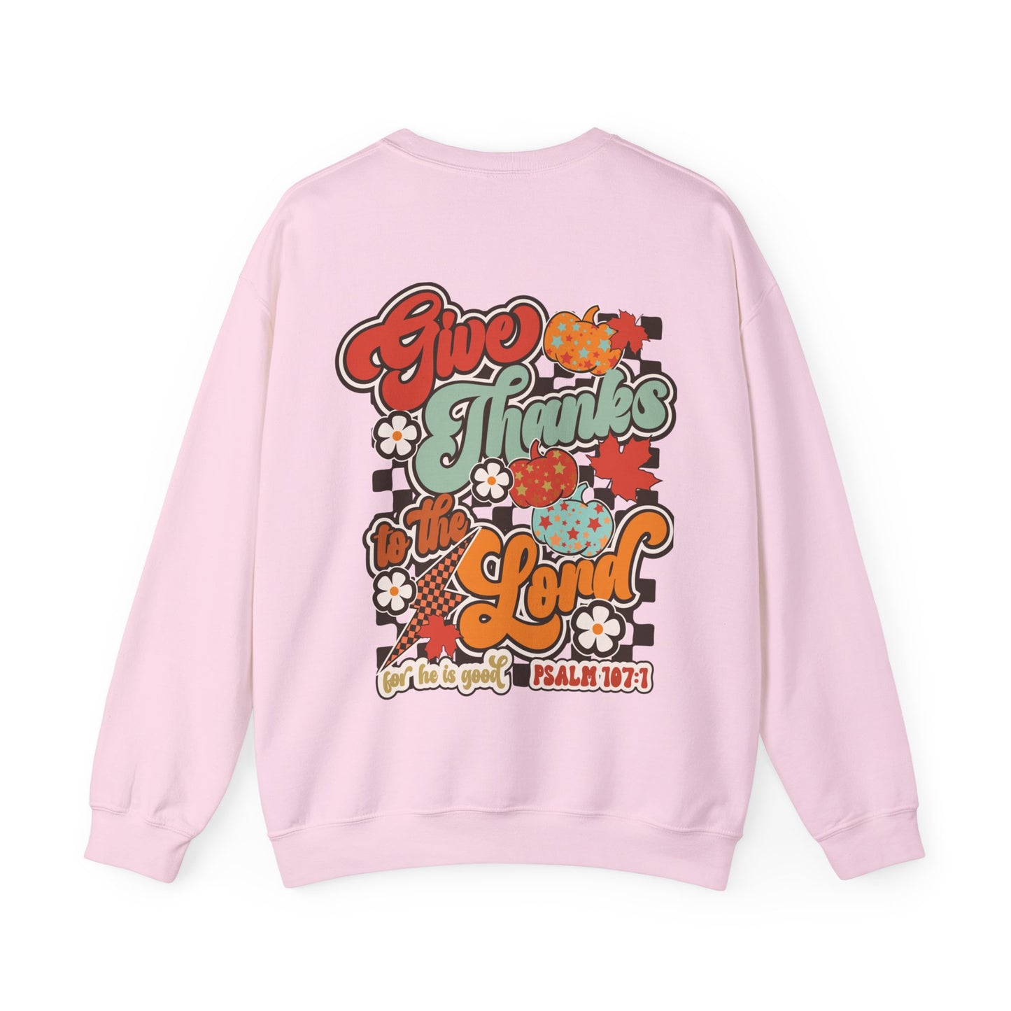 Give Thanks To The Lord - Red - Front/Back - Gildan