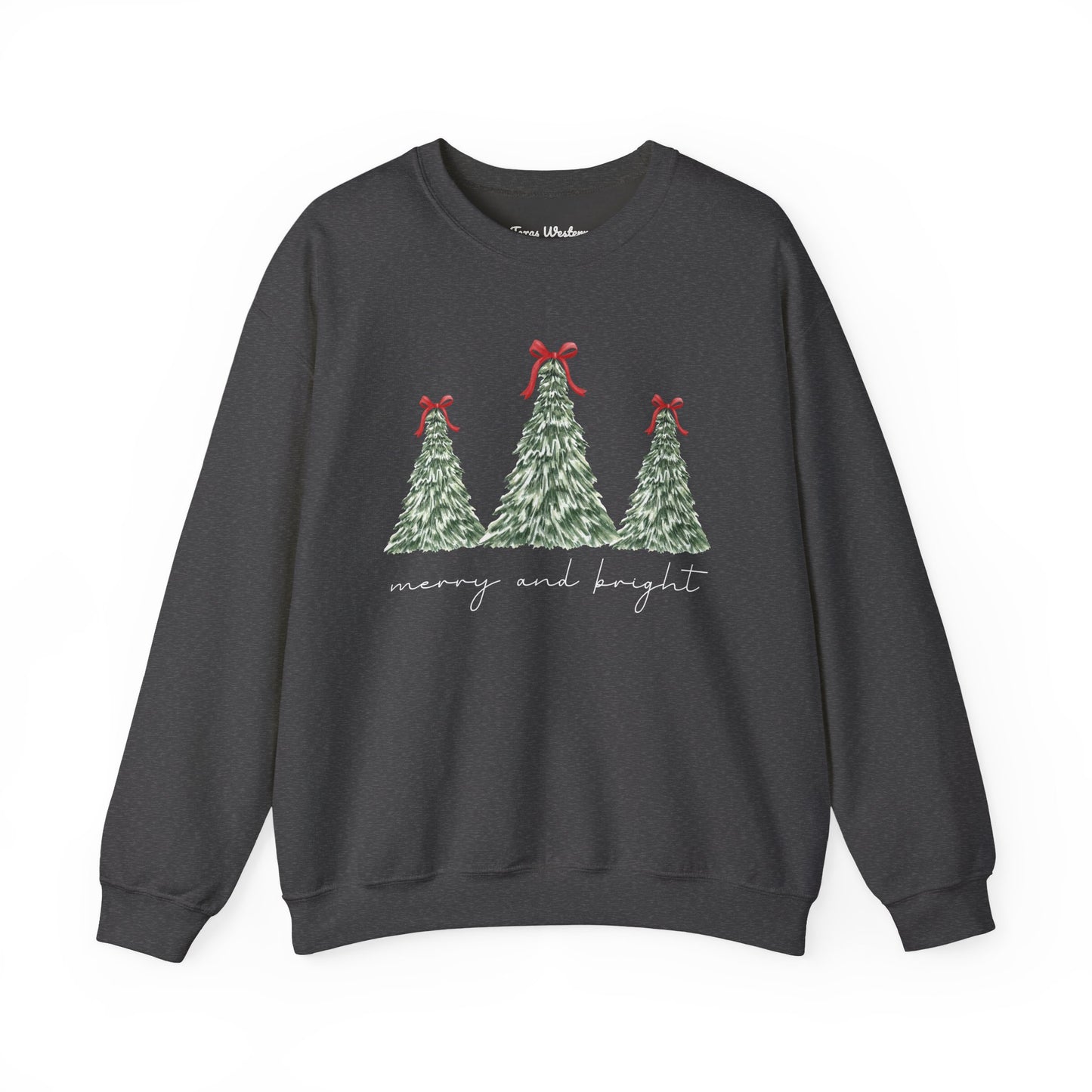 Merry and Bright Crewneck - Gildan