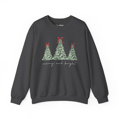 Merry and Bright Crewneck - Gildan