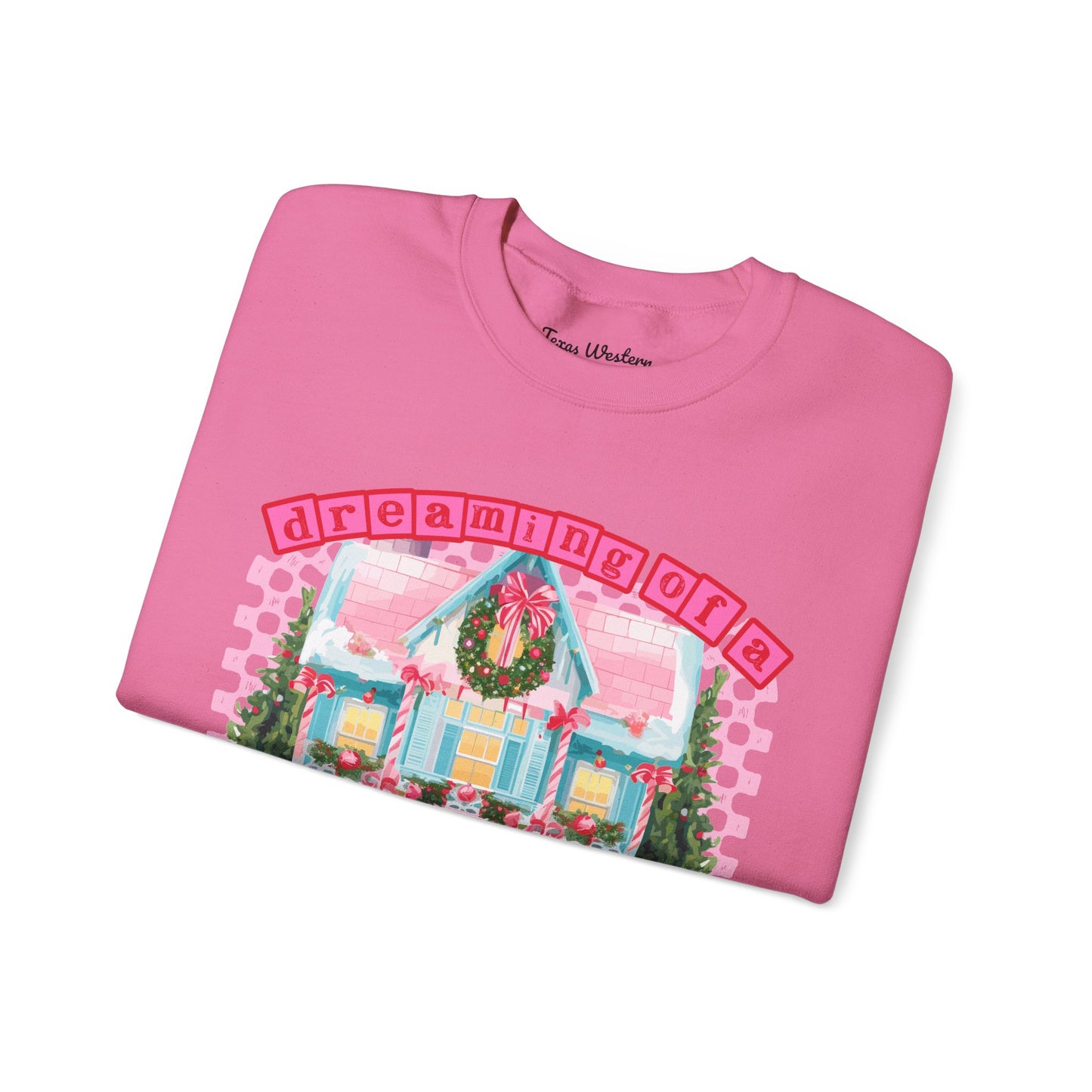 Dreaming of a pink Christmas Crewneck - Gildan