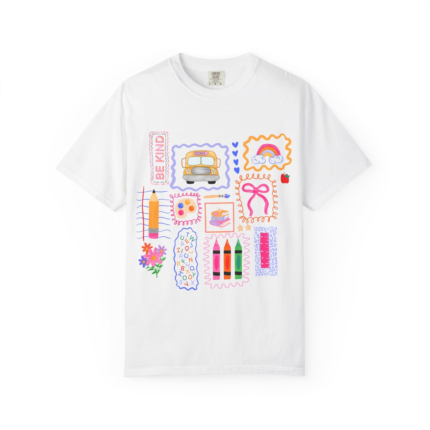 Back to School Collage Tee - Comfort Colors