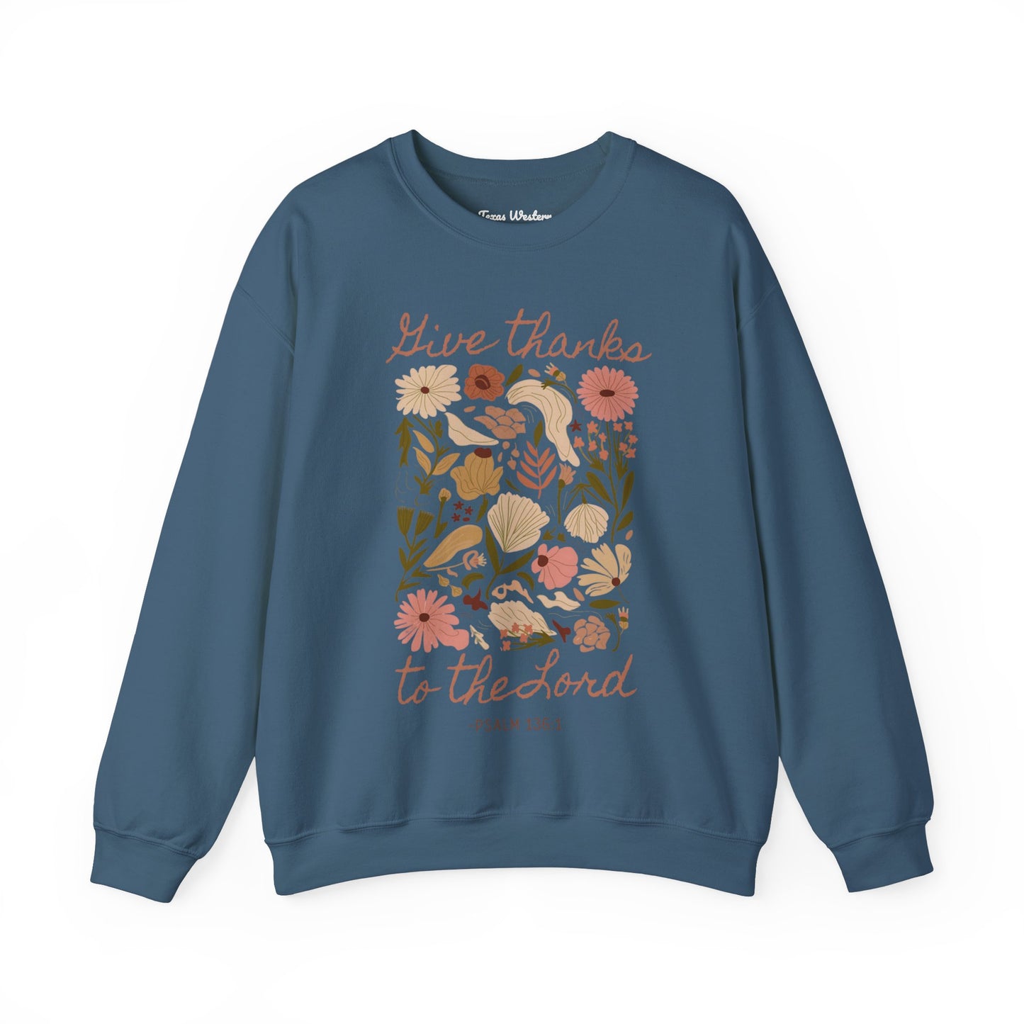 Give Thanks Boho Crewneck - Gildan