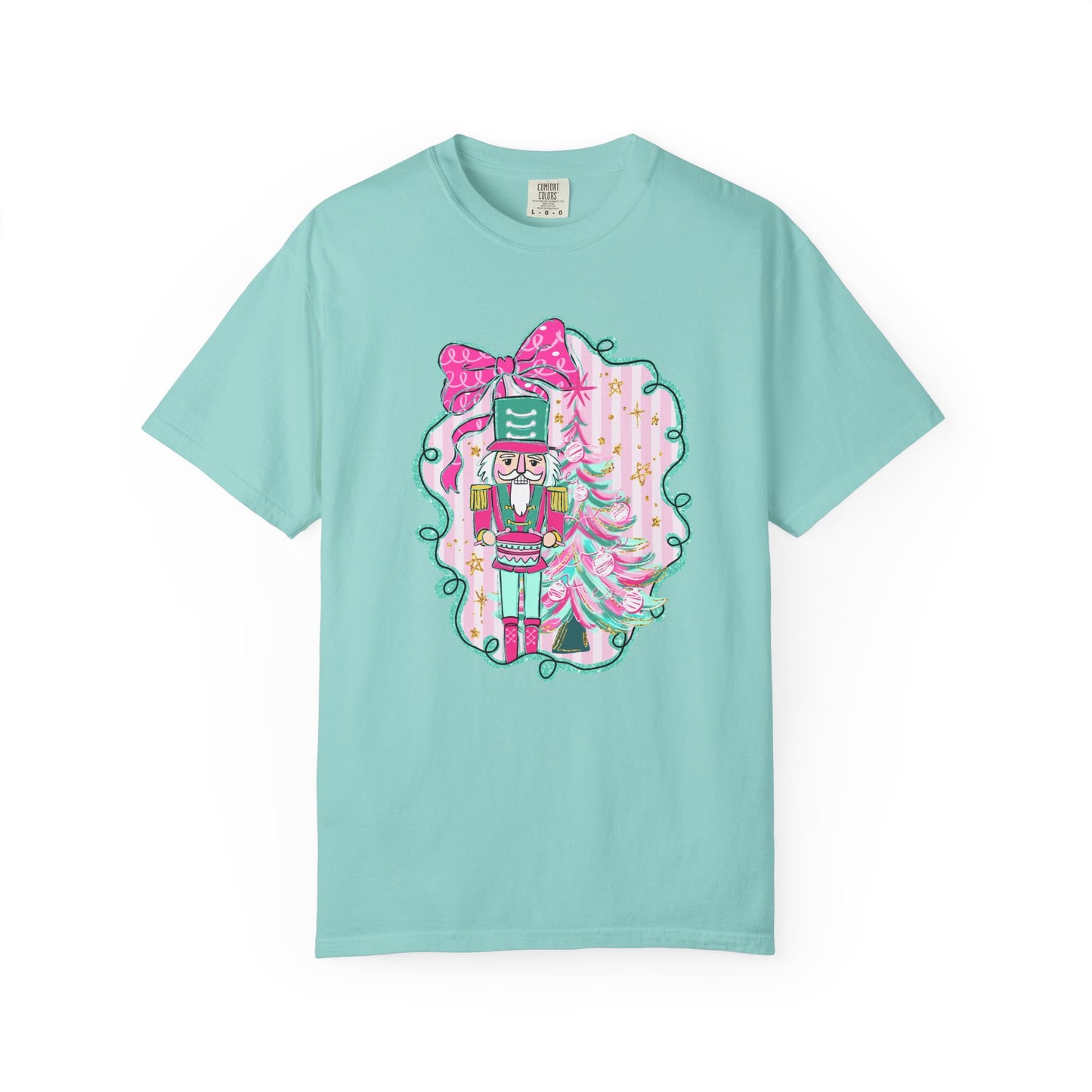 Pink Bow Nutcracker Tee - Comfort Colors