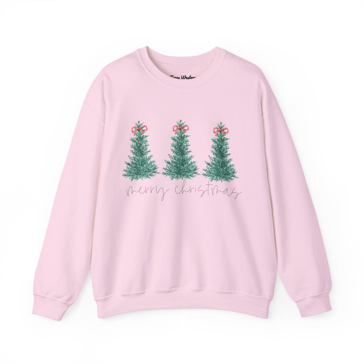 Watercolor Merry Christmas Crewneck - Gildan