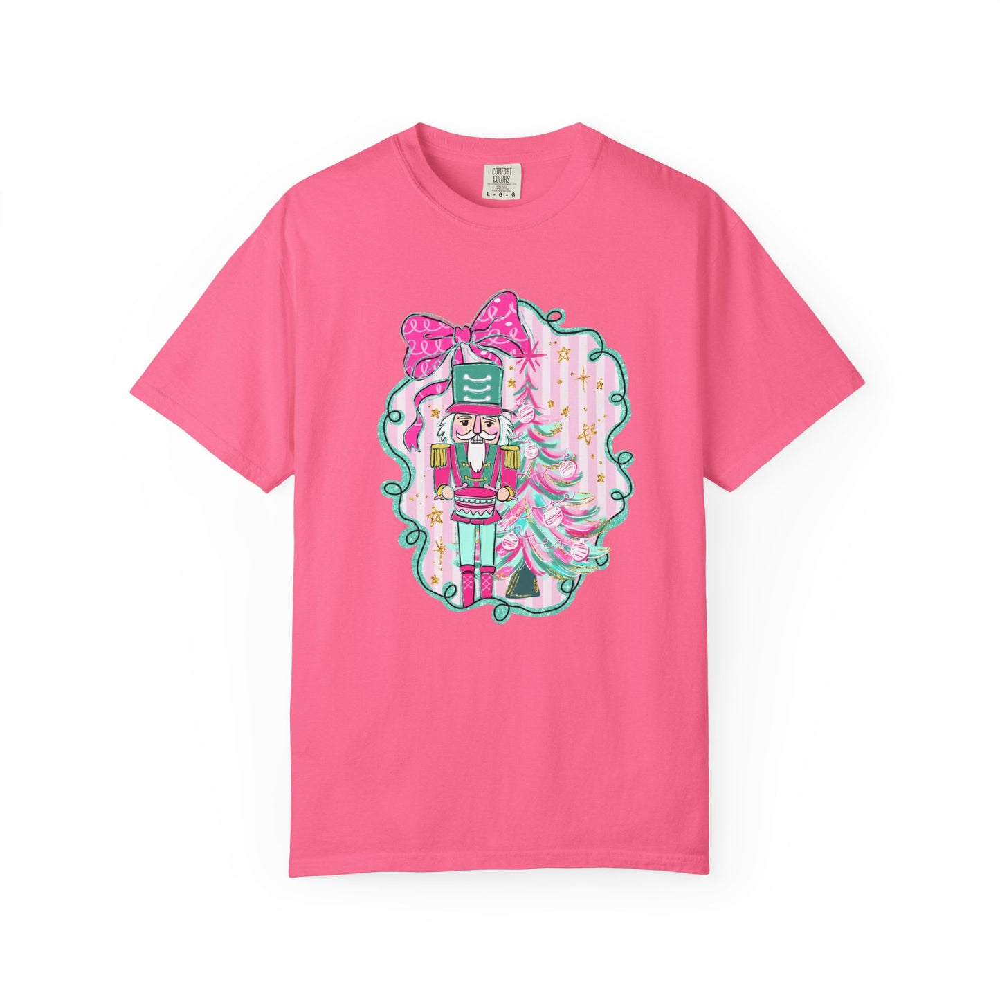 Pink Bow Nutcracker Tee - Comfort Colors