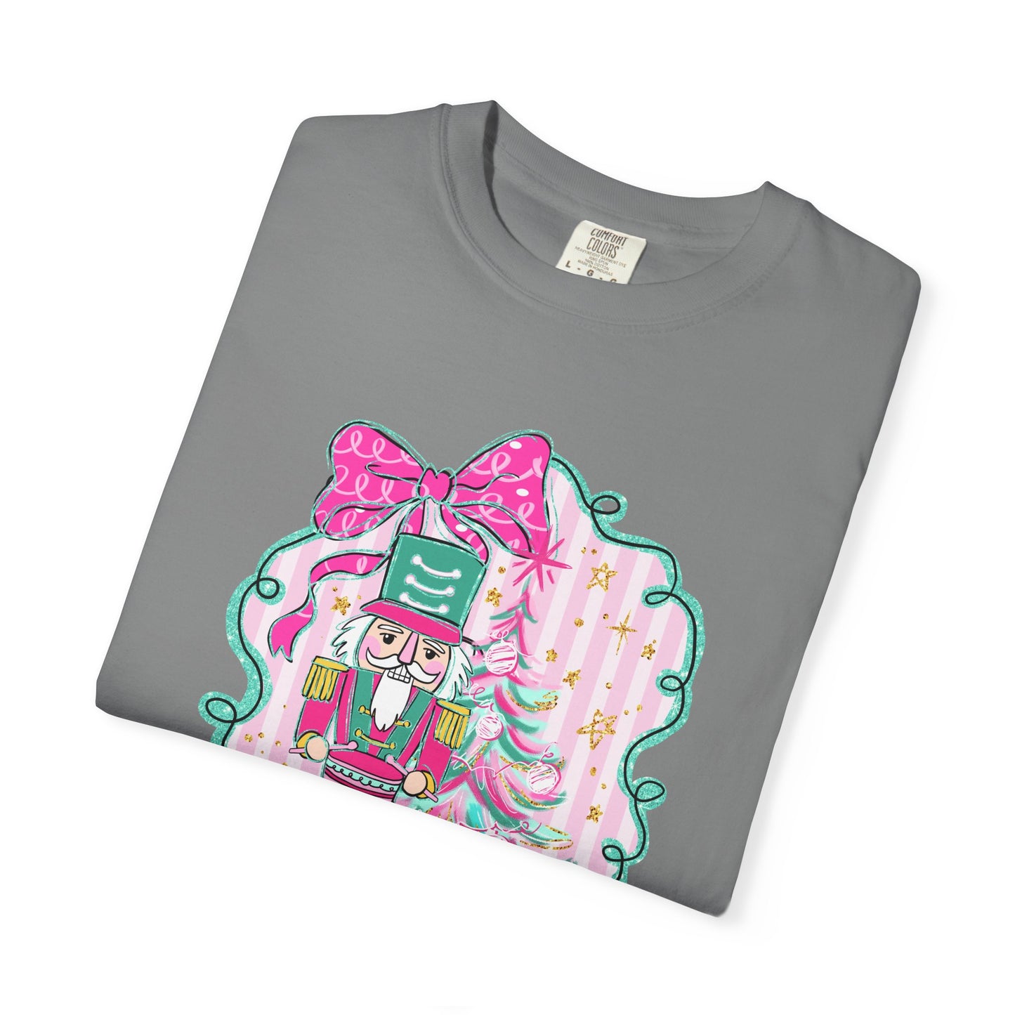 Pink Bow Nutcracker Tee - Comfort Colors