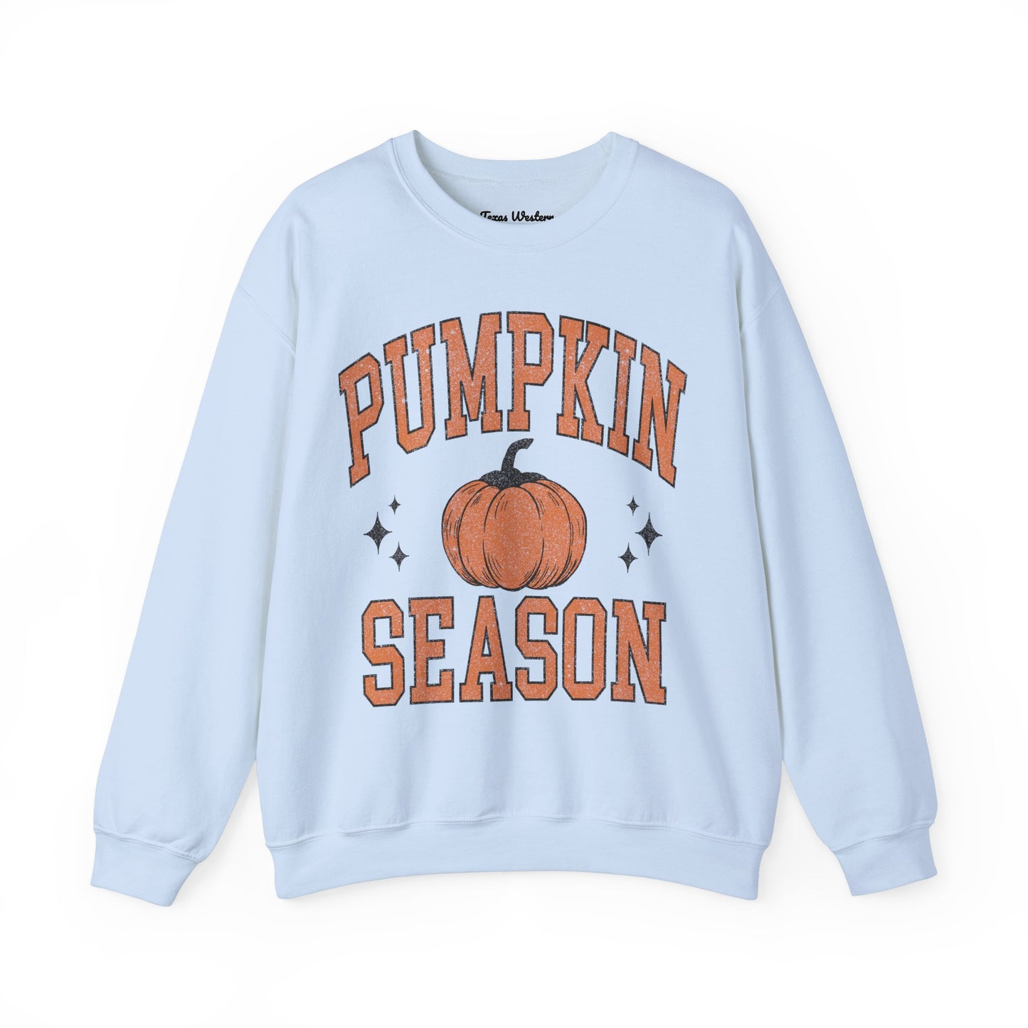 Pumpkin Season Varsity Font Crewneck - Gildan