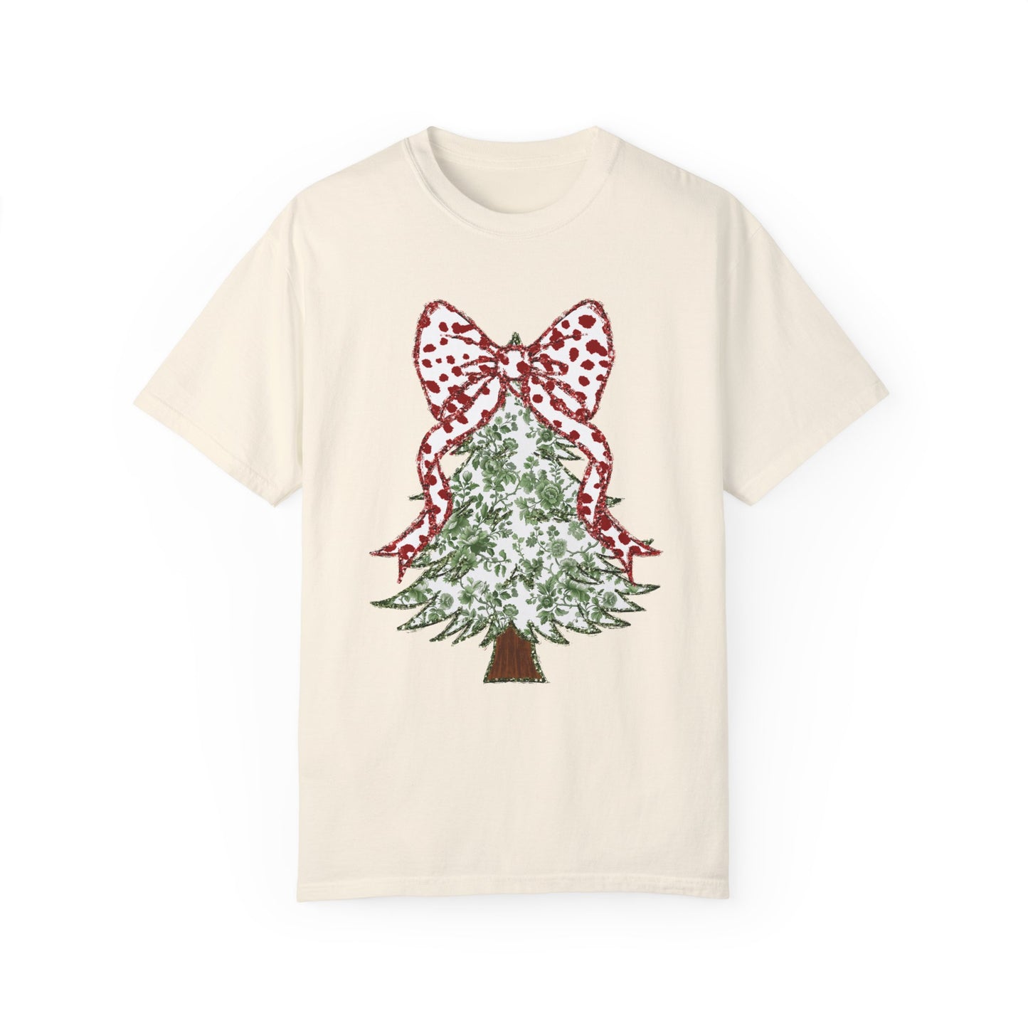 Glitter Christmas Tree Tee - Comfort Colors