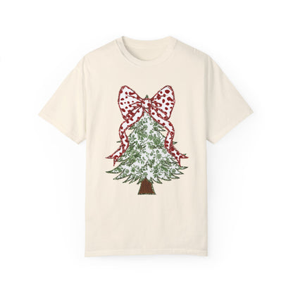 Glitter Christmas Tree Tee - Comfort Colors