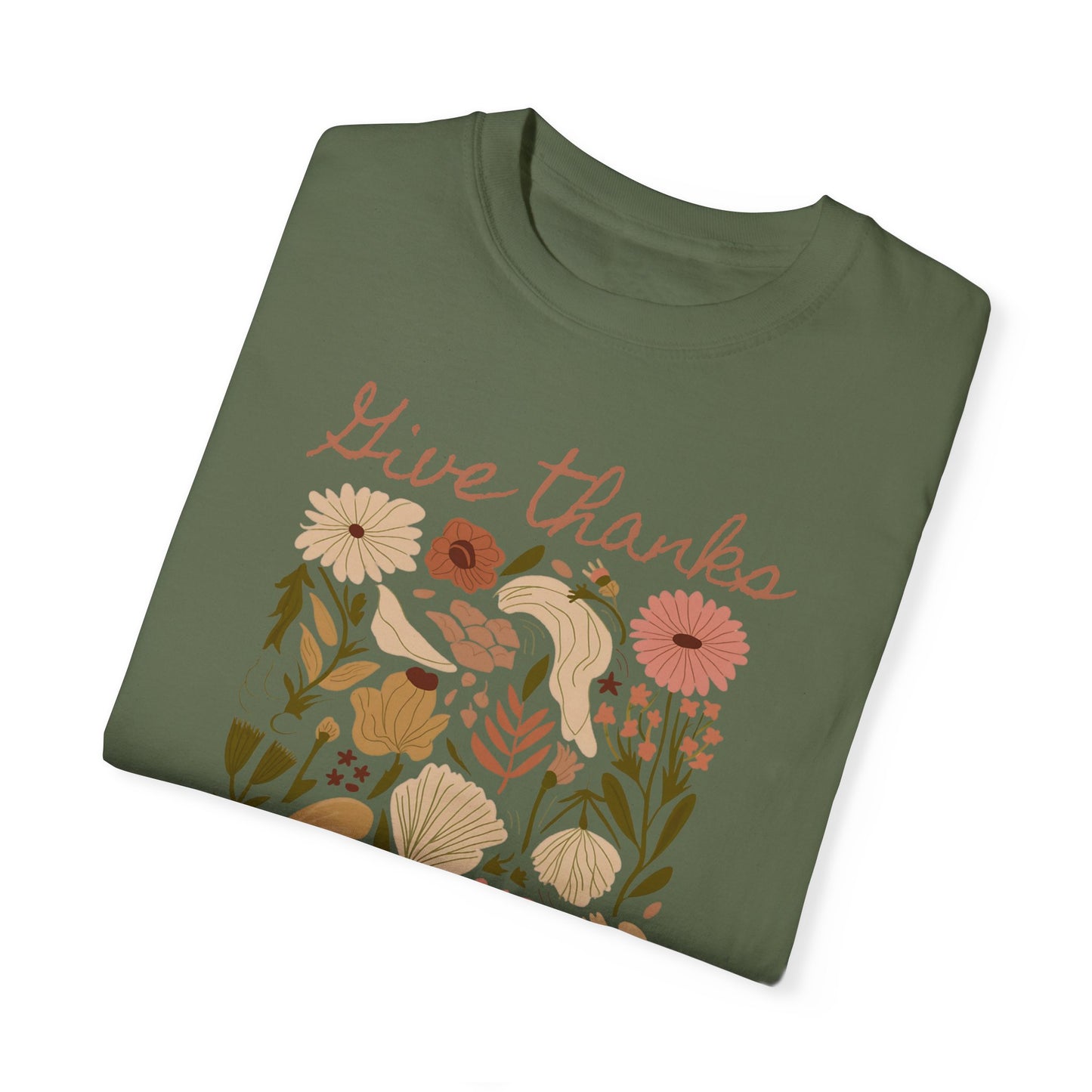 Give Thanks Boho Tee - Comfort Colors
