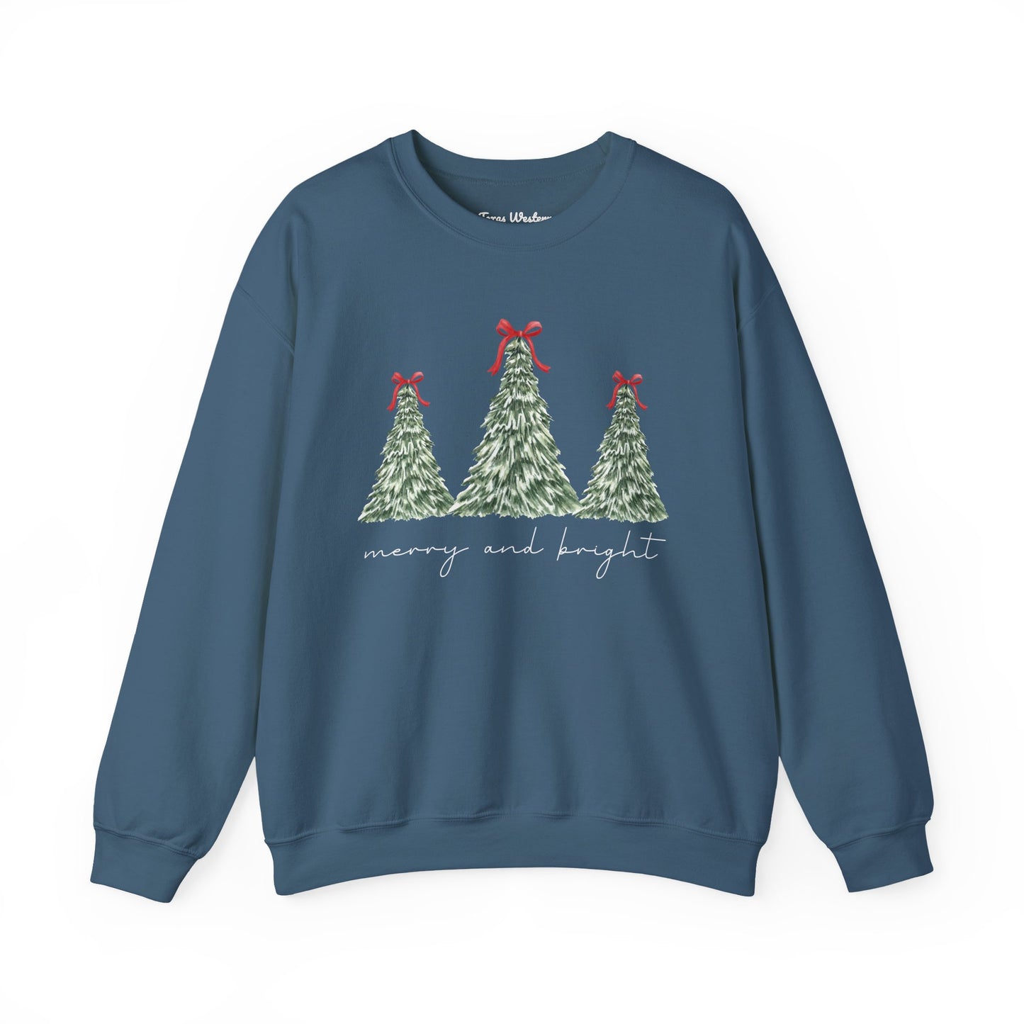 Merry and Bright Crewneck - Gildan