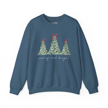 Merry and Bright Crewneck - Gildan