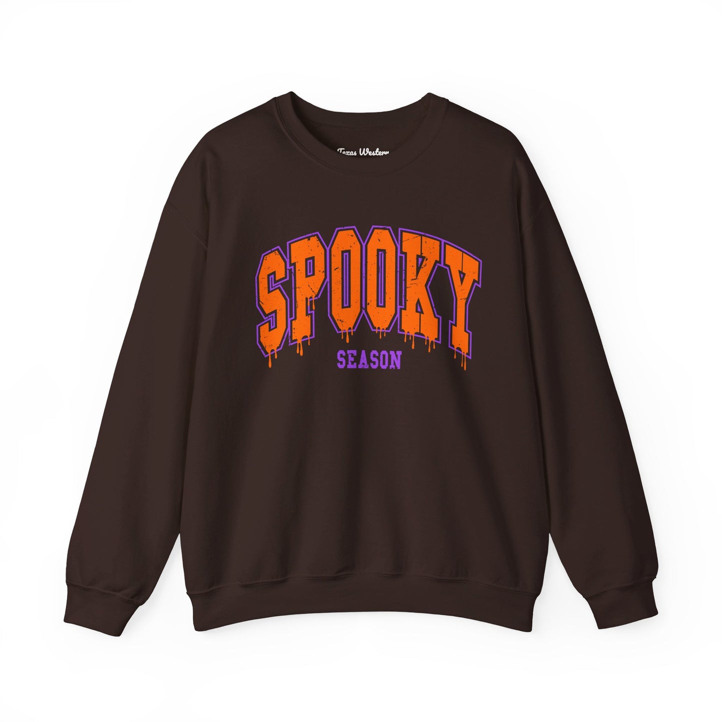 Orange Spooky Season Crewneck - Gildan