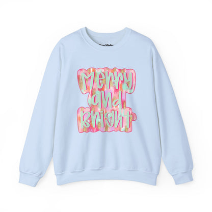 Merry & Bright Crewneck - Gildan