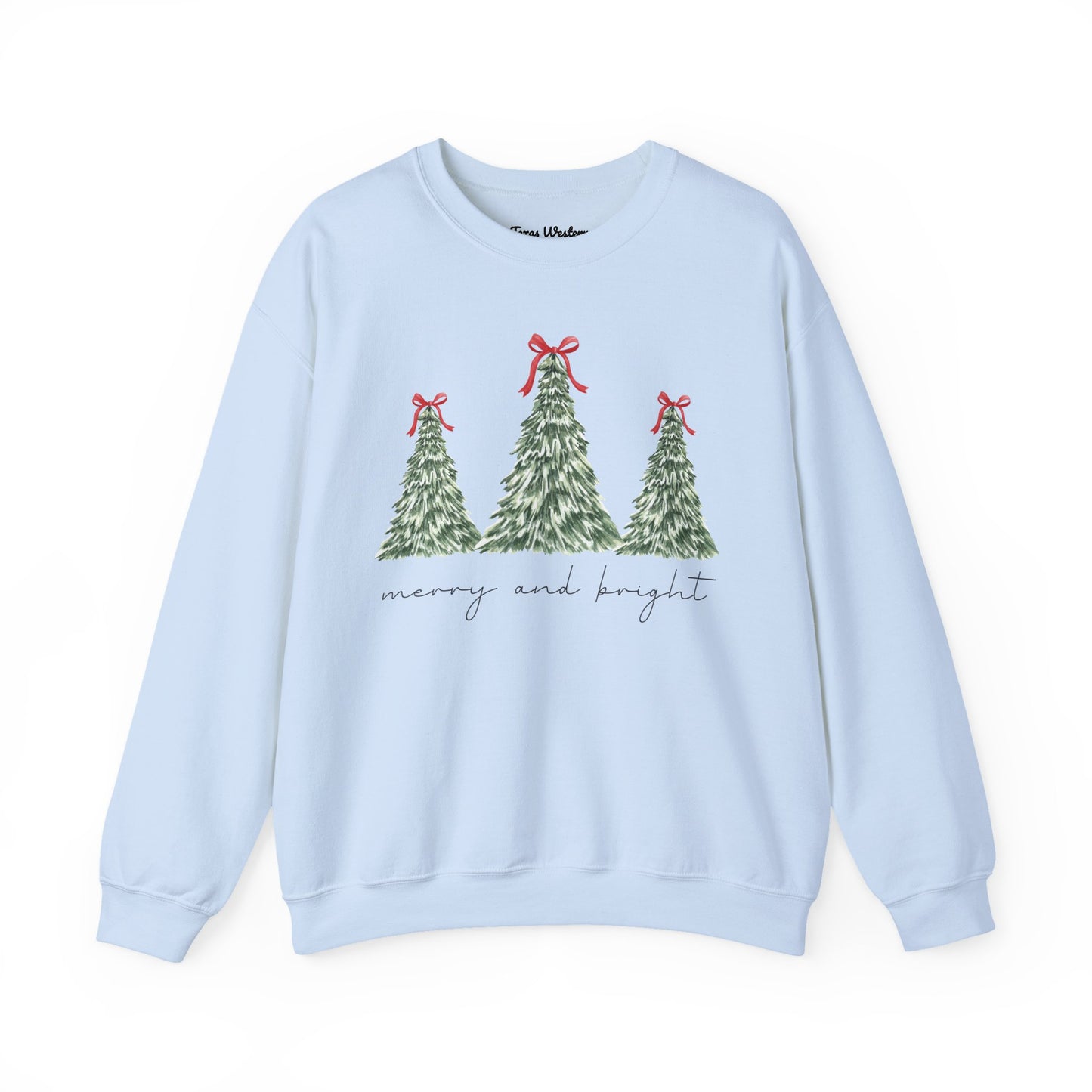 Merry and Bright Crewneck - Gildan