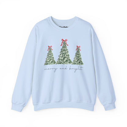 Merry and Bright Crewneck - Gildan