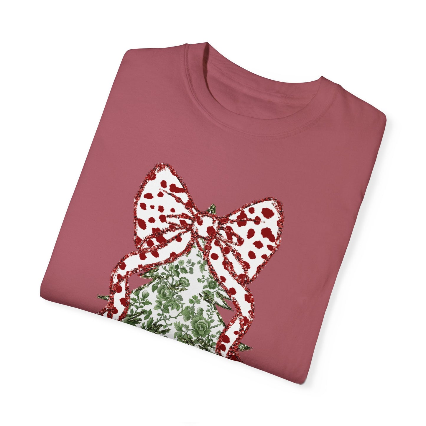 Glitter Christmas Tree Tee - Comfort Colors