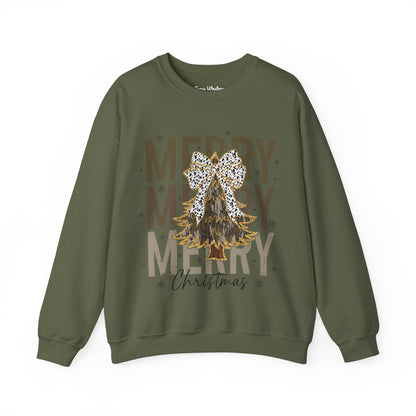 Camo Merry Christmas Crewneck - Gildan